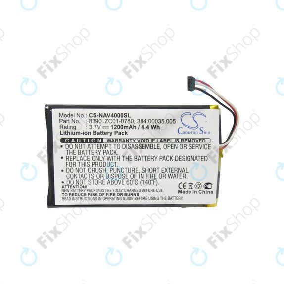 Baterija za Navigon 40 Easy, Plus, Premium, 1200mAh, Li-Pol, 3.7V, 8390-ZC01-0780, HQ