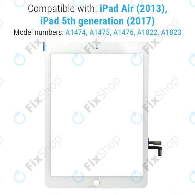 Apple iPad Air, iPad (5th Gen 2017) - Steklo na dotik (White)