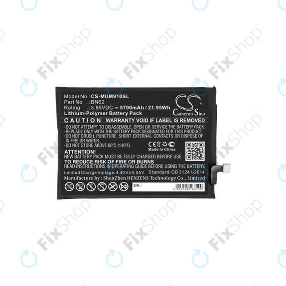 Xiaomi Redmi 9T - Baterija BN62 5700mAh HQ
