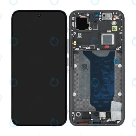 Zaslon za Xiaomi 15T Pro 5G, Black, Steklo na dotik z okvirjem, 5600040O12U00, Genuine Service Pack