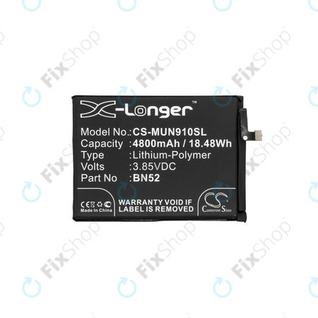 Xiaomi Redmi Note 9 Pro - Baterija BN52 4800mAh HQ