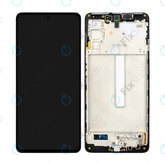 Samsung Galaxy M52 5G M526B - LCD zaslon + steklo na dotik + okvir (Black) TFT