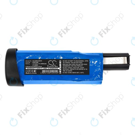 Baterija za Shark WV200UK, WV200, WV201, WV205, WV220, Ion W1 Cord, 2500mAh, Li-Ion, 10.8V, XFBT200, HQ