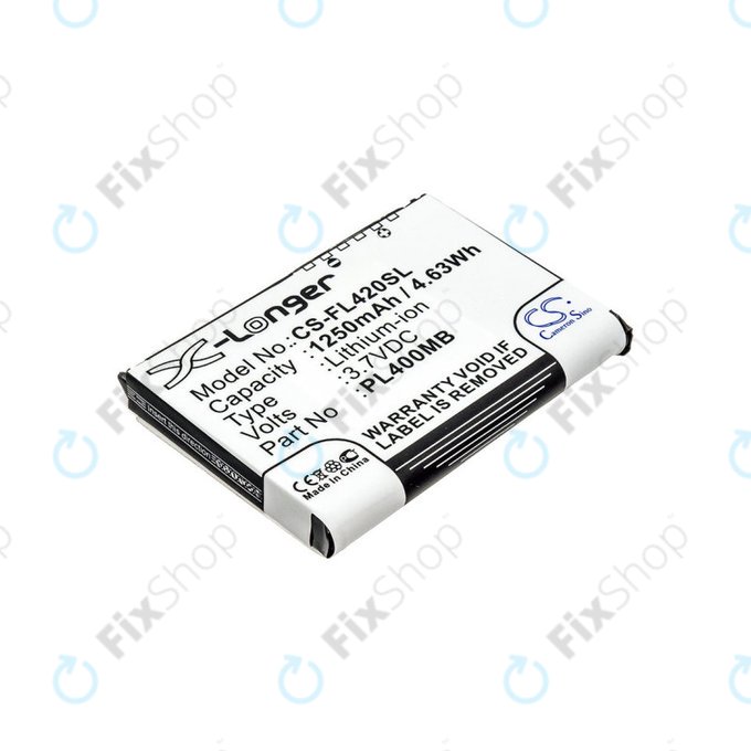 Baterija za Fujitsu Siemens Loox N560, N520, N500, 420, 410, 1250mAh, Li-Ion, 3.7V, PL400MB, HQ