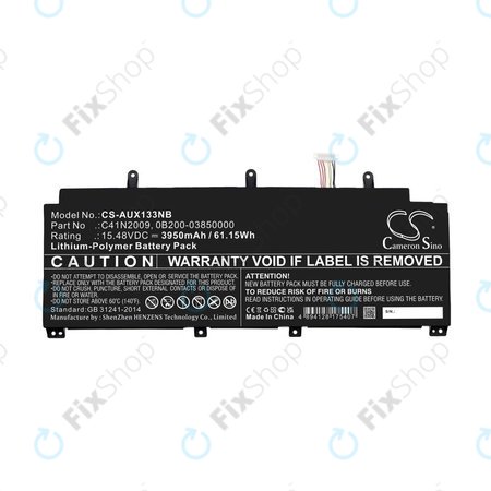 Baterija za Asus ROG Flow X13 GV301QE-K6008, 3950mAh, Li-Pol, 15.48V, C41N2009, HQ