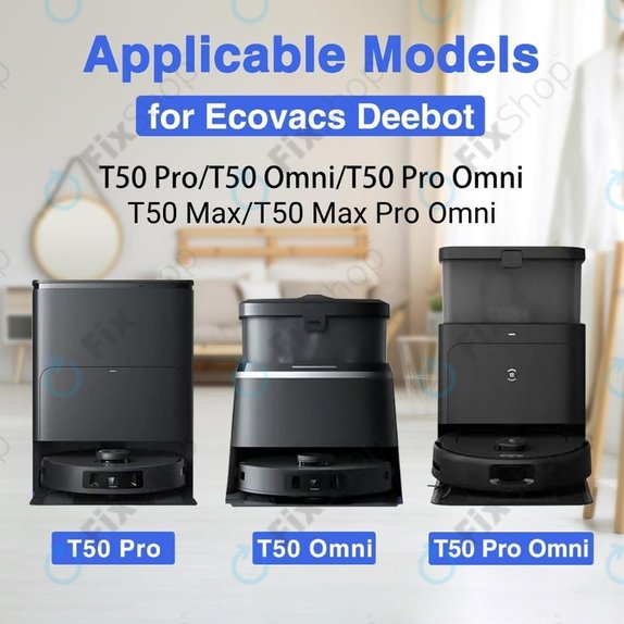 HEPA filter, 2 kos za Ecovacs Deebot T50 Omni, T50 Pro Omni, T50 Max, T50 Max Pro Omni