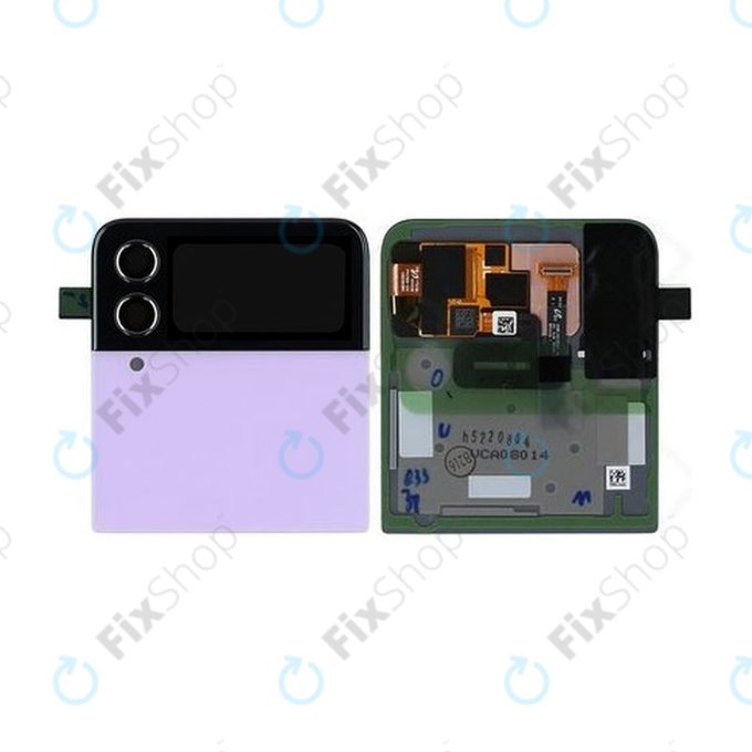 Samsung Galaxy Z Flip 4 F721B - LCD zaslon + steklo na dotik + okvir (zunanji) (Bora Purple) - GH97-27947B Genuine Service Pack