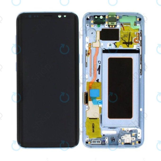 Samsung Galaxy S8 G950F - LCD zaslon + steklo na dotik + okvir (Coral Blue) - GH97-20457D, GH97-20473D, GH97-20458D, GH97-20629D Genuine Service Pack