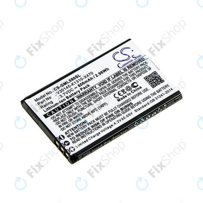 Baterija za Saiet Lumina, Ready, Single, Brondi Amico Favoloso, Gigaset GI390, 590, 800mAh, Li-Ion, 3.7V, V30145-K1310-X470, HQ