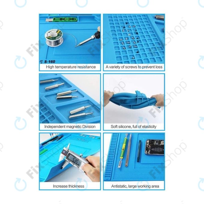 ESD Antistatična, toplotno odporna silikonska podloga - 45 x 30cm