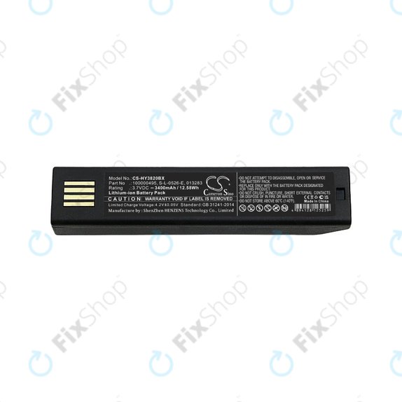 Honeywell 1202g, 1452G, 1472G, 1902GHD/GSR, 1911i, 1981i, 3820/i, 4620, 4820/i, 5620, 6320, 8675i, Xenon 3820/i, 4820/i, 5620, 6320 - Baterija 100000495, S-L-0526-E, 013283 3400mAh HQ