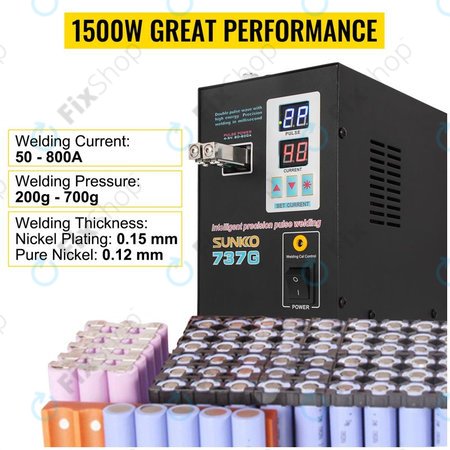 Sunkko 737G - Baterijski točkovni varilec (1,5 KW)