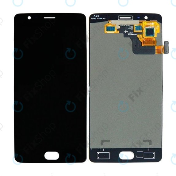 OnePlus 3, 3T - LCD zaslon + steklo na dotik (Black) TFT