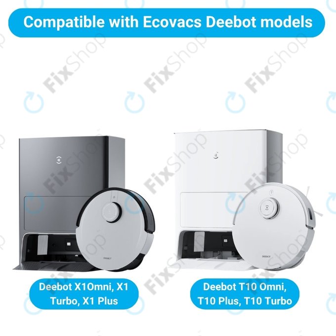 Komplet nadomestnih delov za Ecovacs X1 Omni, T10 (2x Glavna krtača, 4x Filter, 4x Stranska krtača, 8x Krpa za brisanje, 4x Vrečka za prah)