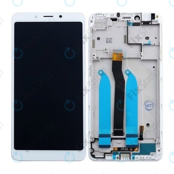 Xiaomi Redmi 6, Redmi 6A - LCD zaslon + steklo na dotik + okvir (White) TFT