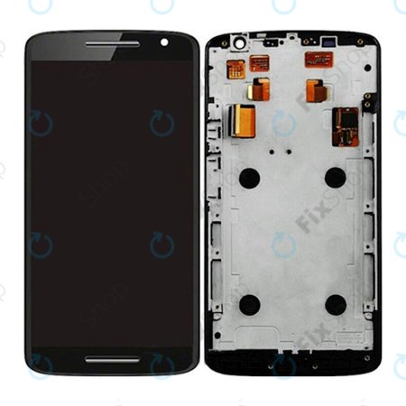 Motorola Moto X Play XT1562 - LCD zaslon + steklo na dotik + okvir (Black) TFT