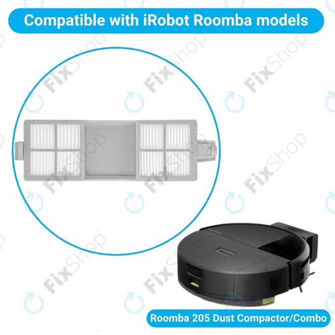 Filter za prah, 2 kos za iRobot Roomba 205 Dust Compactor, Dust Compactor Combo