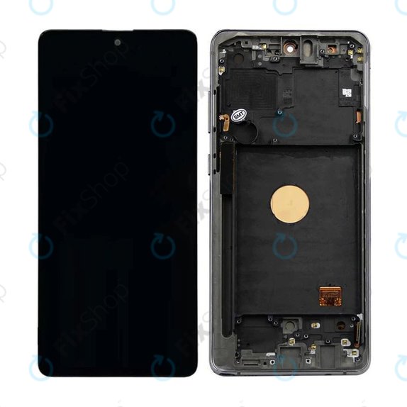 Samsung Galaxy Note 10 Lite N770F - LCD zaslon + steklo na dotik + okvir (Aura Black) OLED