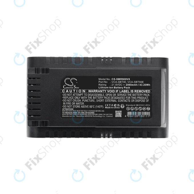 Samsung Jet 75, 75 Multi, 75 Premium, VS70, 90, VS9000 - Baterija VCA-SBT90, VCA-SBT90E, DJ96-00221A Li-Ion 21.6V 2000mAh HQ