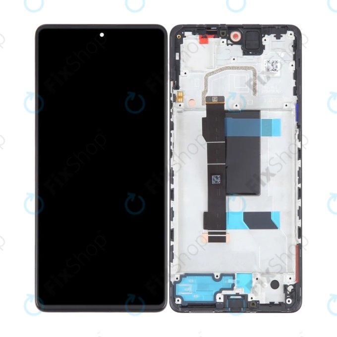 Xiaomi Redmi Note 12 Pro 5G - LCD zaslon + steklo na dotik + okvir (Midnight Black) OLED