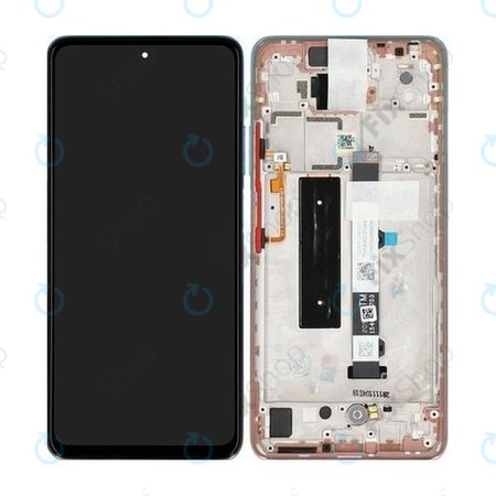 Xiaomi Mi 10T Lite 5G - LCD zaslon + steklo na dotik + okvir (Rose Gold Beach) - 5600050J1700 Genuine Service Pack
