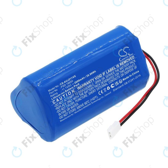 Baterija za Aquajack 211, 2600mAh, Li-Ion, 11.1V, PSD 18650, HQ
