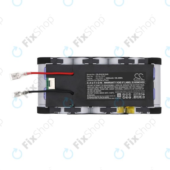 Baterija za Philips Aqua Plus 8000, XC8349/01, XW8122/82, 3900mAh, Li-Ion, 25.2V, D116-7S1P, HQ