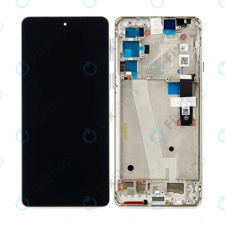 Motorola Edge 20 XT2143 - LCD zaslon + steklo na dotik + okvir (Frosted White) - 5D68C19194 Genuine Service Pack