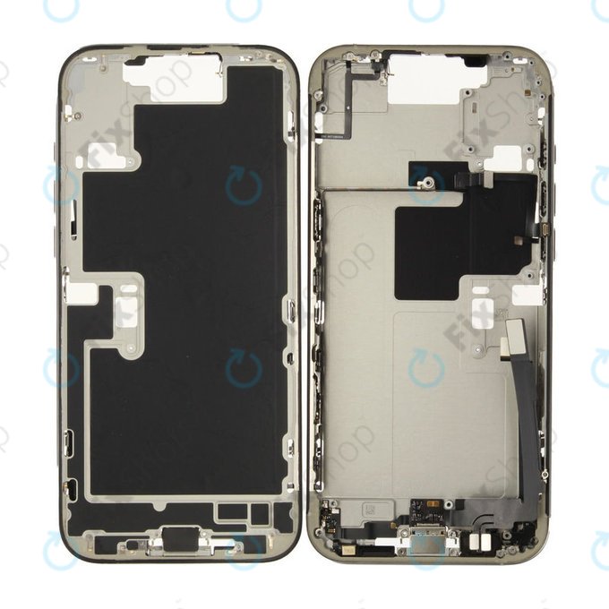 Srednji okvir z baterijo za iPhone 16 Pro Max | White Titanium | ZD076-00694 | Genuine Apple