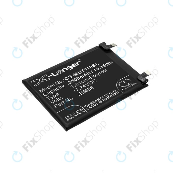 Baterija za Xiaomi 11T Pro, 2500mAh, Li-Pol, 7.74 V, BM58, HQ