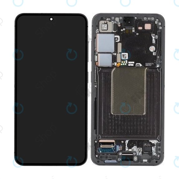 Samsung Galaxy S24 S921B - LCD zaslon + steklo na dotik + okvir (Onyx Black) OLED