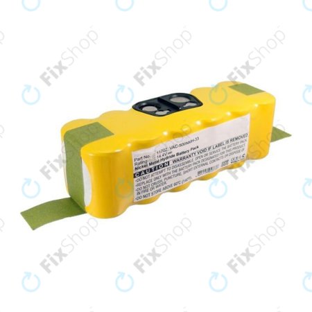 iRobot Roomba 500, 600, 700, 800, 900-series, R3, Scooba 450, Vileda 137173 - Baterija 11702, GD-Roomba-500, VAC-500NMH-33 Ni-MH 14.4V 3500mAh