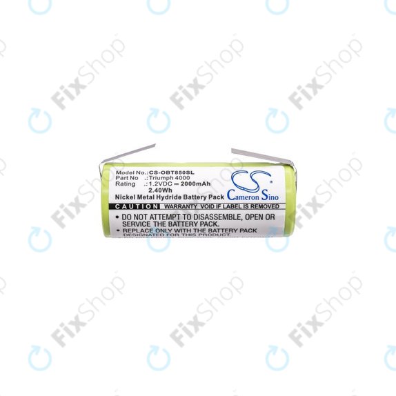 Baterija za Oral-B Triumph 4000, 2000mAh, Ni-MH, 1.2V, 3761, HQ