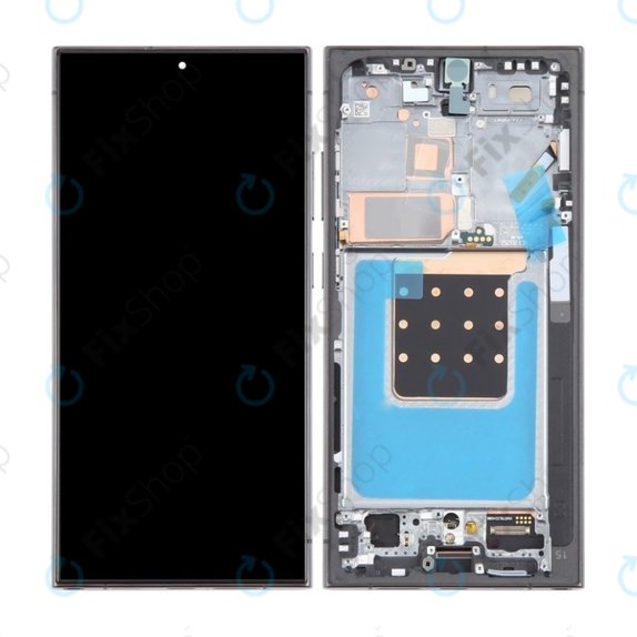 Samsung Galaxy S24 Ultra S928B - LCD zaslon + steklo na dotik + okvir (Titanium Black) TFT