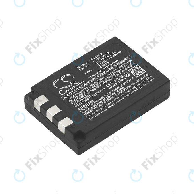 Baterija za Olympus C-765 Zoom, Camedia X-3, 1090mAh, Li-Ion, 3.7V, Li-10B, HQ