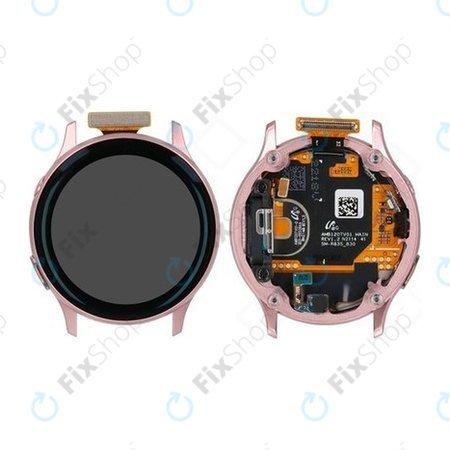 Samsung Galaxy Watch Active 2 40mm R830, R835 - LCD zaslon + steklo na dotik + okvir (Gold) - GH82-21104B Genuine Service Pack