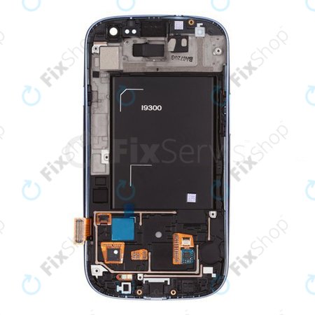 Samsung Galaxy S3 i9300 - LCD zaslon + steklo na dotik + okvir (Pebble Blue) OLED