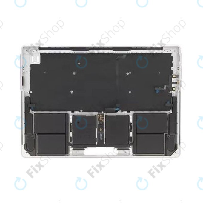 Zgornji okvir tipkovnice za MacBook Pro 14", A3185 (2024), US tipkovnico in baterijo, Silver, 661-50211, Genuine Apple