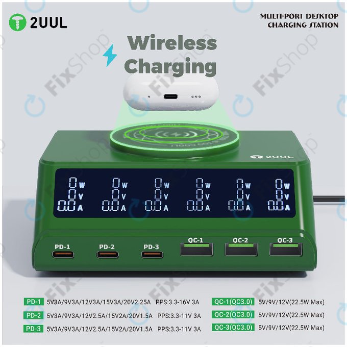 Namizni večportni polnilnik, 2UUL PC11