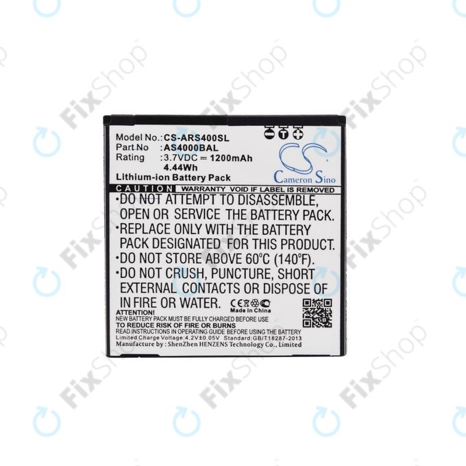 Baterija za Aligator S4000 Duo, 1200mAh, Li-Ion, 3.7V, AS4000BAL, HQ