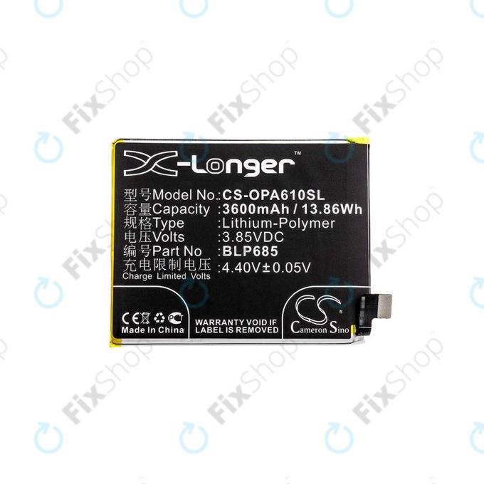 OnePlus 6T A6010 A6013, 7 GM1901 GM1903 - Baterija BLP685 3600mAh HQ