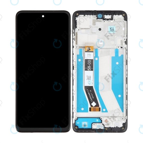Motorola Moto G73 - LCD zaslon + steklo na dotik + okvir (Black) TFT