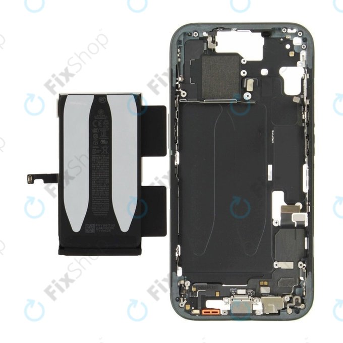 Srednji okvir z baterijo za iPhone 15 | Black | ZD076-00669 | Genuine Apple