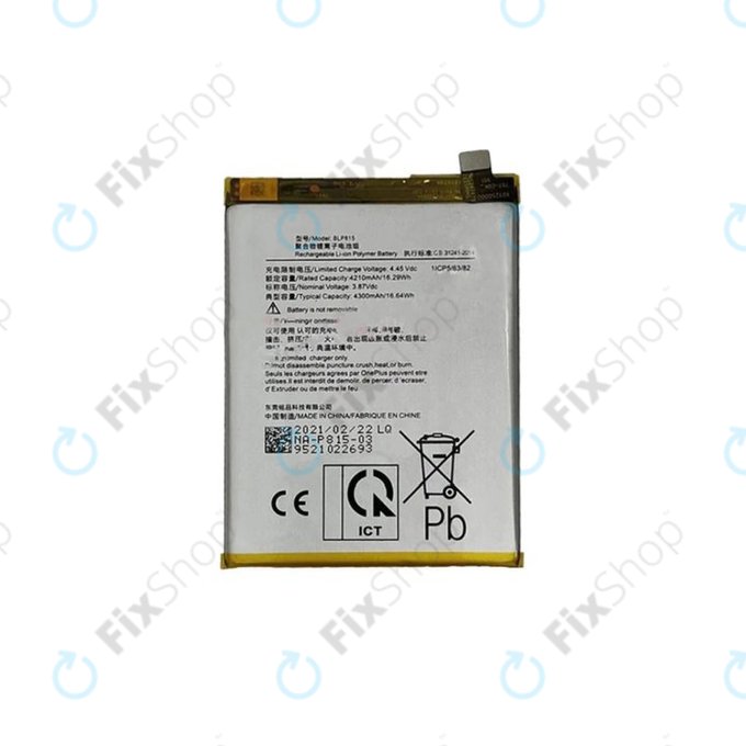 OnePlus Nord N10 5G - Baterija BLP815 4300mAh