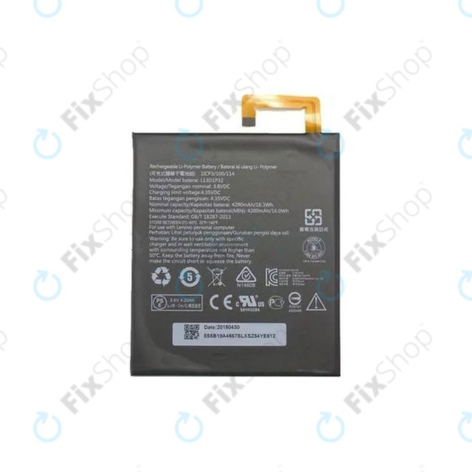 Lenovo Tab 2 A8-50, S8-50 - Baterija L13D1P32 4290mAh