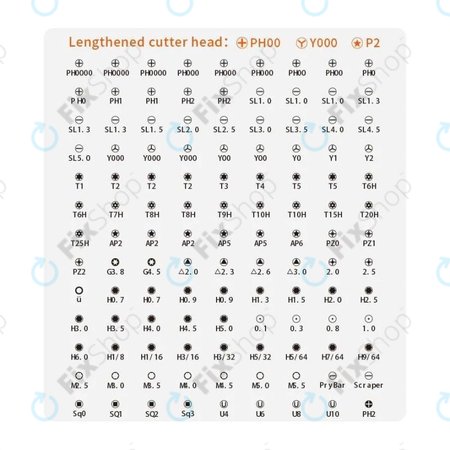 Kingsdun - Profesionalni komplet orodij za iPhone Phone Service 117v1