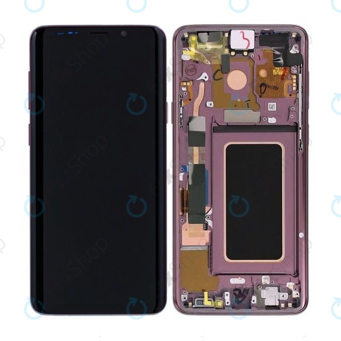 Samsung Galaxy S9 Plus G965F, G965FD - LCD zaslon + steklo na dotik + okvir (Lilac Purple) - GH97-21691B, GH97-21722B, GH97-21692B Genuine Service Pack