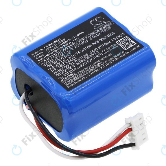 iRobot Braava 2000, 300, 380, 380T, 381, 390, Mint 5200, Mint Plus 5200, Proscenic JOJO Professional - Baterija GPRHC202N026, 4409709, W206001001399 Ni-MH 7.2V 1500mAh HQ