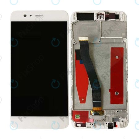 Huawei P10 - LCD zaslon + steklo na dotik + okvir (White) TFT