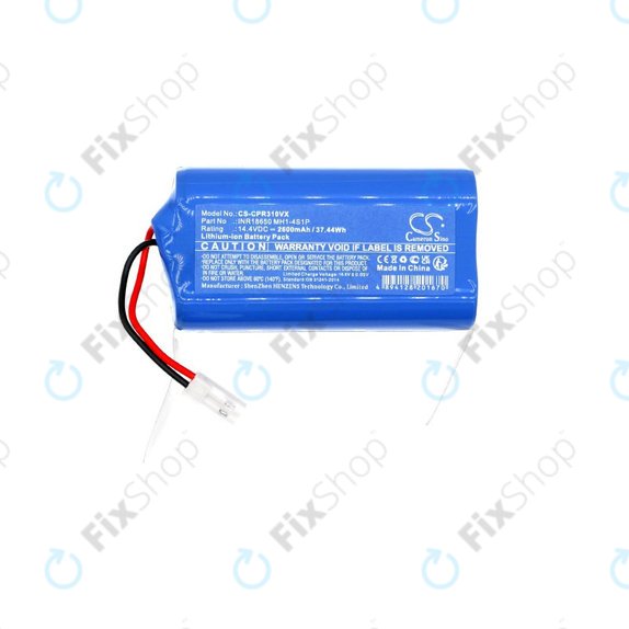 Baterija za Concept VR3110, VR3115, VR3000, 2600mAh, Li-Ion, 14.4V, INR18650 MH1-4S1P, HQ